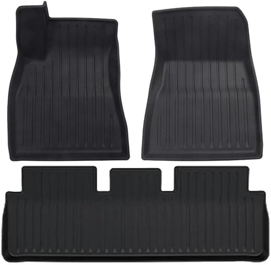 Car Boot Liners TPE Floor Mats Cargo Liner for Tesla for Model 3 for Highland 2024 All Weather Waterproof Anti-Slip Trunk Mats