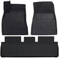 Car Boot Liners TPE Floor Mats Cargo Liner for Tesla for Model 3 for Highland 2024 All Weather Waterproof Anti-Slip Trunk Mats