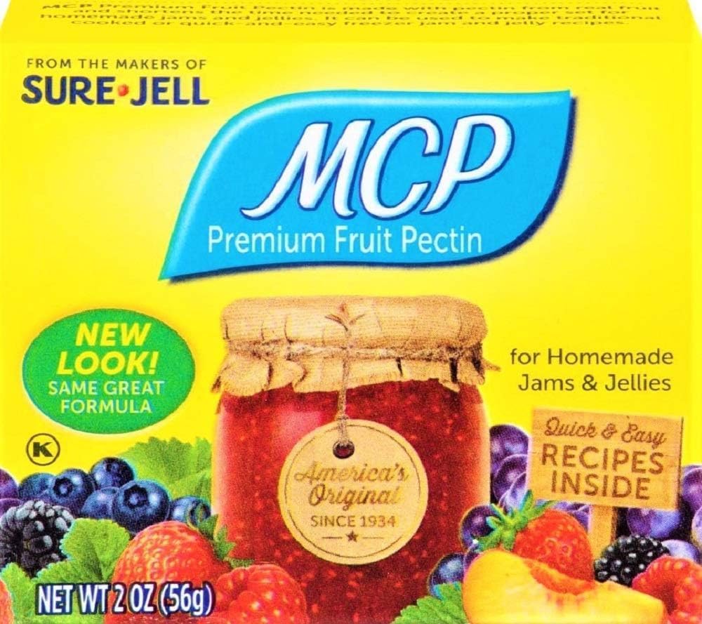 Sure-Jell MCP Premium Fruit Pectin for Homemade Jams, Jellies and Preserves, Fruit Thickener and Gelling Agent, Original Formula, 2 Ounce Box (Pack of 24)