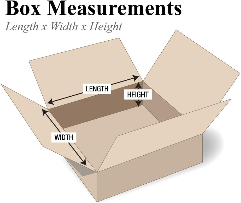 Partners Brand P2020240PK Flat Corrugated Boxes, 20' L x 20' W x 2' H, Kraft (Pack of 40)