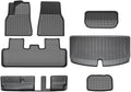 Compatible with Tesla Model Y 7 Seater and Model Y 5 Seat All Weather TPE Waterproof Anti-Slip Floor Mat Cargo Liner 2020-2023 Accessories(Y-7-Seat FT-7-LHD)