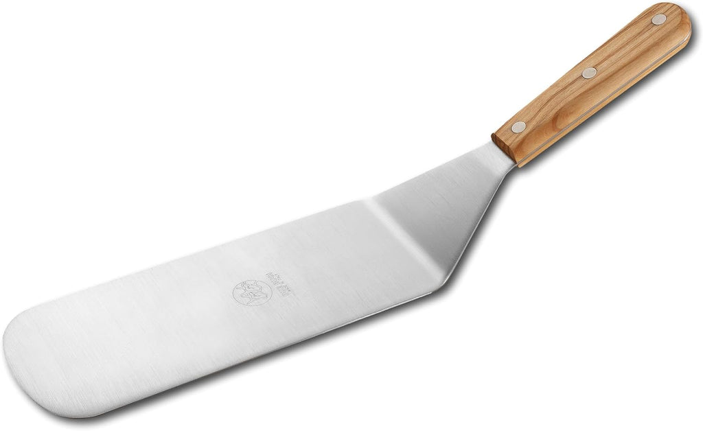 DUE BUOI | Set of 6 Stainless Steel Spatulas - Olive Wood Handle