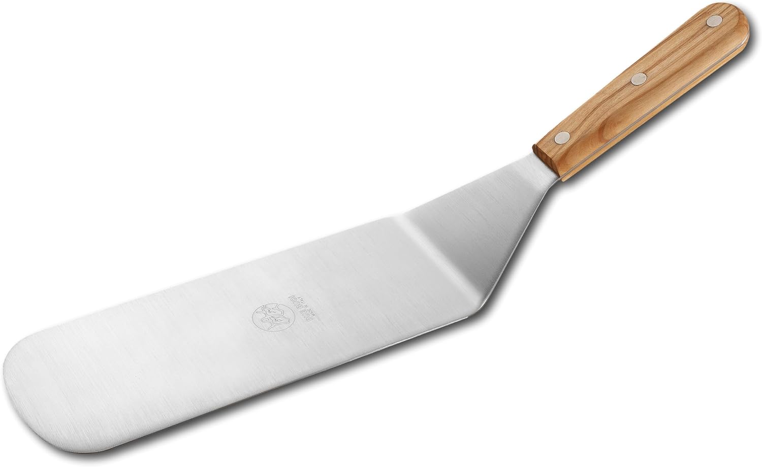 DUE BUOI | Set of 6 Stainless Steel Spatulas - Olive Wood Handle