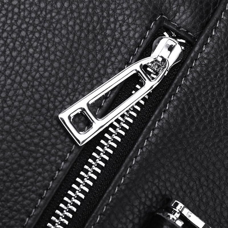 Waterproof Conference Document Package Laptop Bag Men's Genuine Leather Business Handbag
