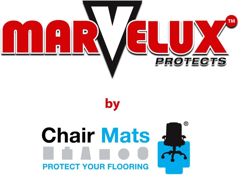 Marvelux 47' x 53' Heavy Duty Polycarbonate Office Chair Mat with Lip for Carpets | Transparent Carpet Protector for Low, Standard and Medium Pile Carpeted Floors | Multiple Sizes