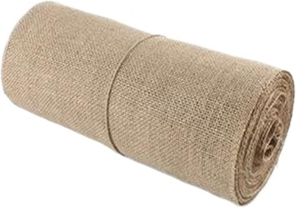Hessian Fabric， 20M Natural Jute Burlap Fabric Jute 3-30CM Roll Hessian Ribbon Roll Burlap Table Runner Wedding Party Supplies Spring Decoration(Width 30cm)