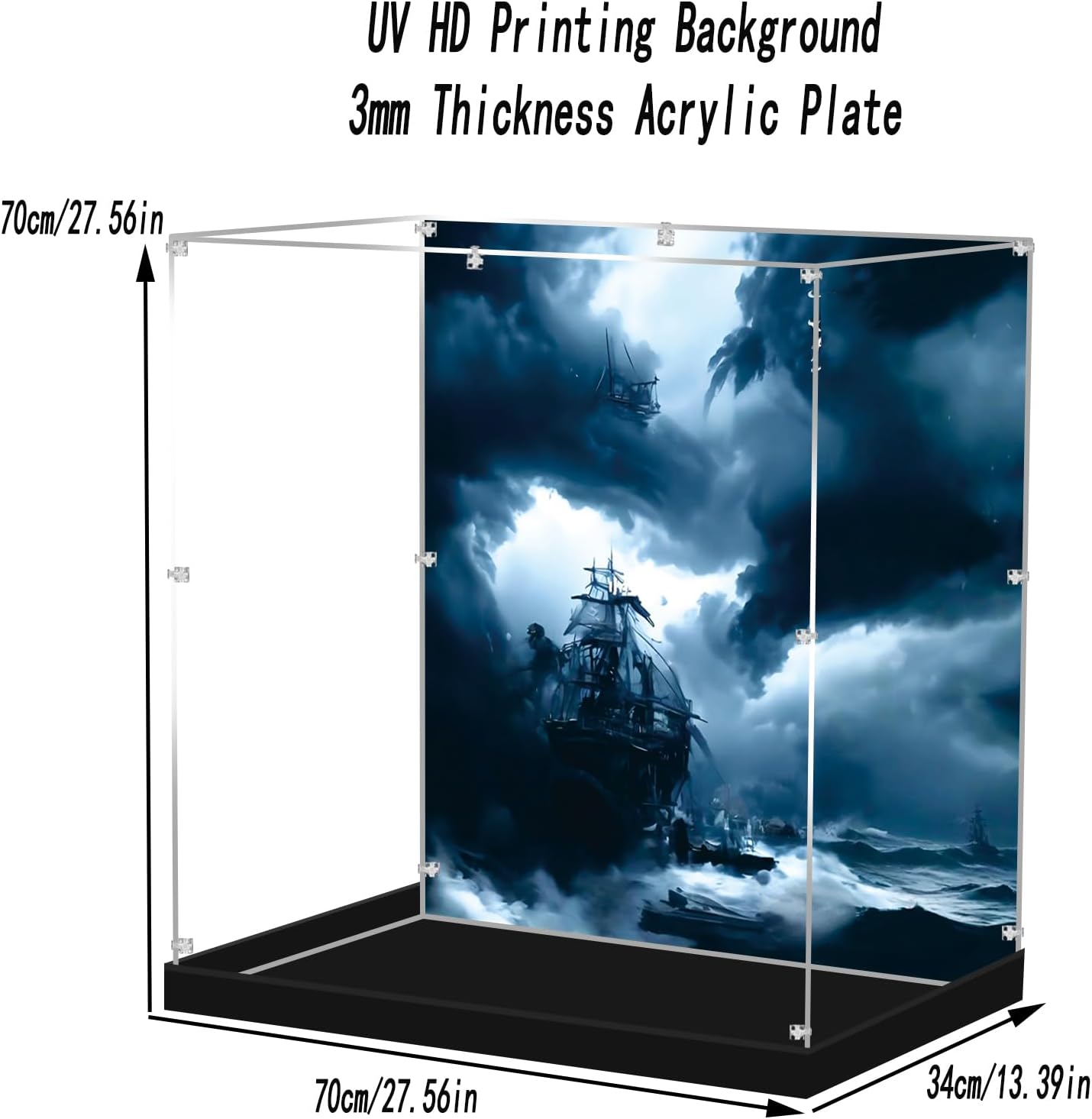 Acrylic Display Case for Lego 10365 Dustproof Clear Display Box(NOT Included The Model)