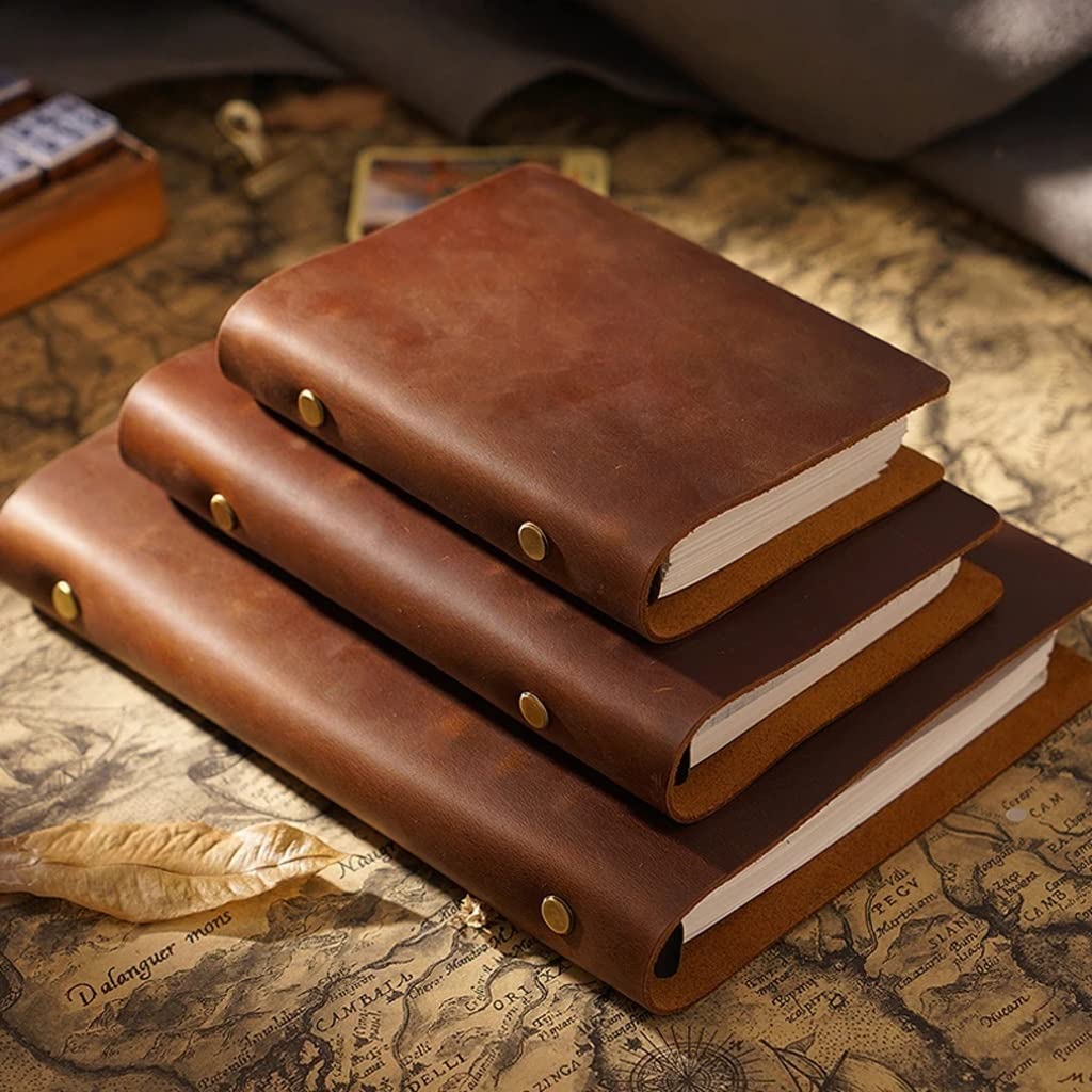 YMGSCC Leather Case Notebook Diary Handmade Notepad Office School Gift