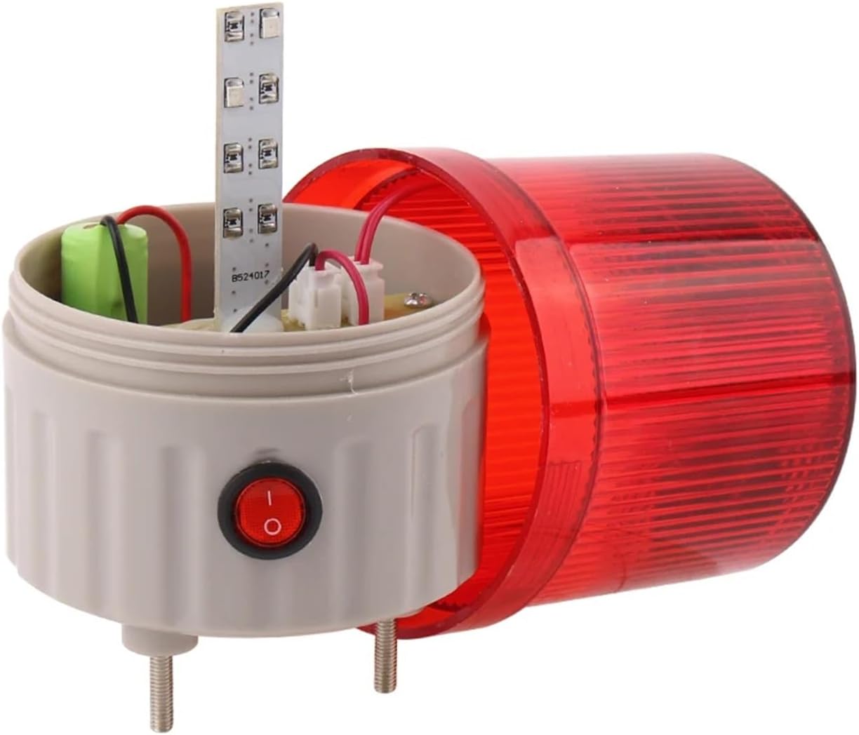 Red LED Solar Energy Storage Lamp Night Safety Emergency Warning Light Solar LED Flashing Light Signal Adsorption No Buzzer