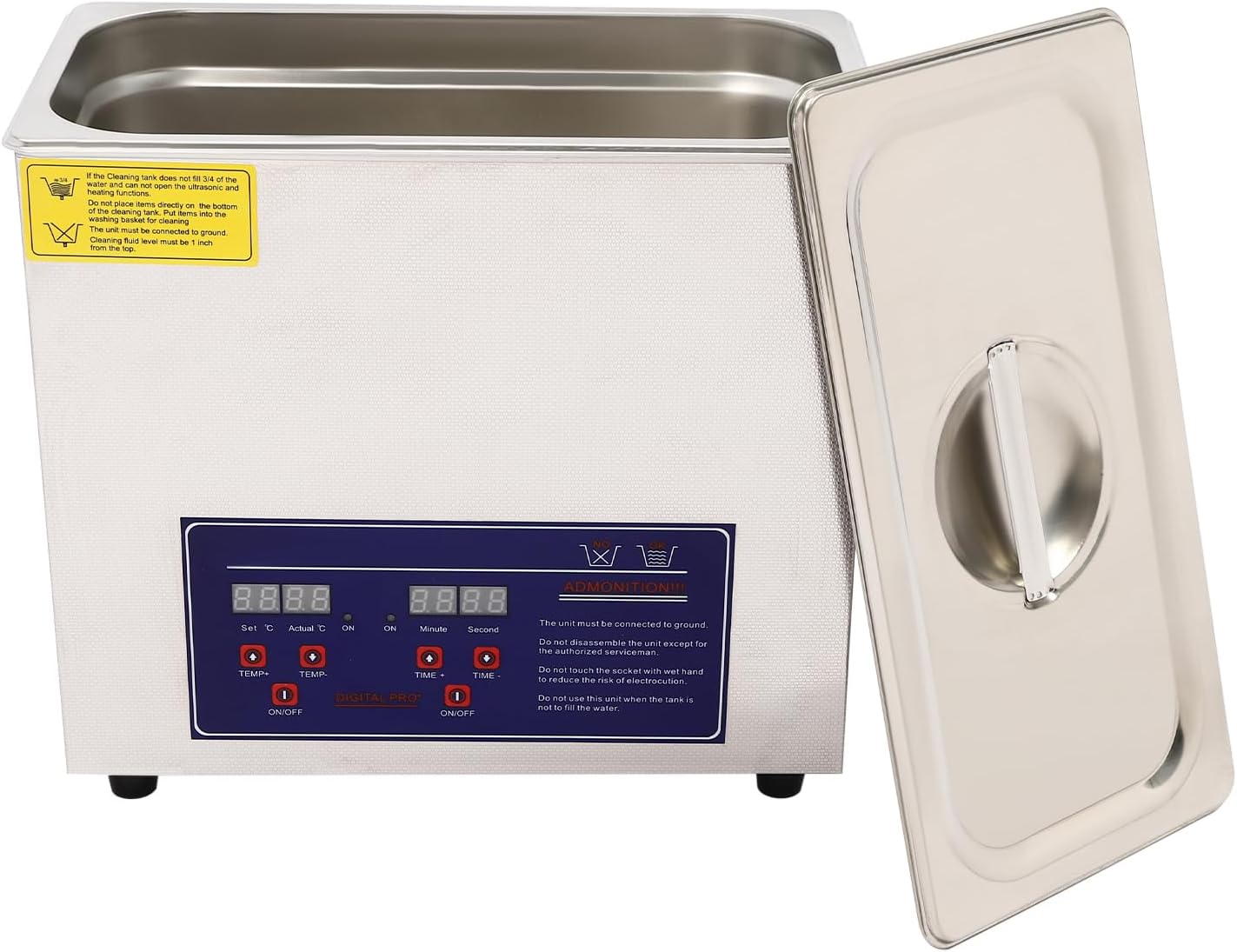 6.5L Ultrasonic Vinyl Cleaner, Records Ultrasonic Vinyl Cleaning Machine 180W Ultrasonic Records Cleaner with Drying Rack for Home Store