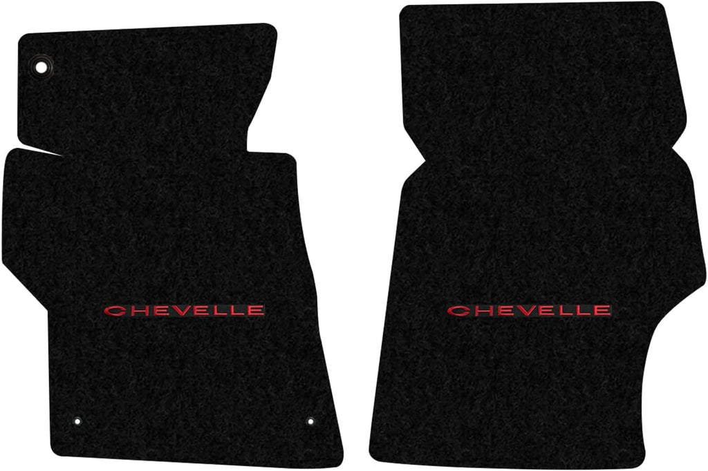 Lloyd Mats Floor Mats for Chevrolet Chevelle 1966-1967 | 2PC Front Mats | Black | Non-Slip Backing