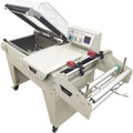 INTBUYING Automatic 2 in 1 Automatic Sealing & Cutting Thermal Shrink Machine L-Shape Sealer & Heat Shrink Tunnel Combo for POF/PVC/PP Film, 3800W for Home Factory School Business FM5540 220V/1PH