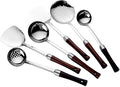 Silicone Cooking Utensil Set, Stainless Steel Cooking Utensil Sets, 6 pcs tainless Steel kitchenware, Shovel Spoon, Spatula, Colander, Shovel, Cooking Spoon, Soup Spoon