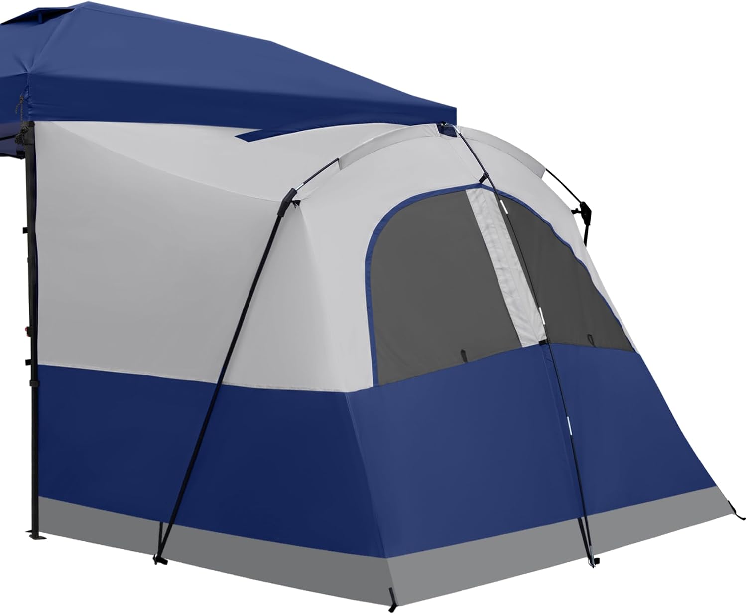 KAMPKEEPER Canopy Side Tent,4-6 Person Camping Cube Tent for 10x10 Pop Up Canopies,Easy Up Gazebo with Window,Compatible with 10' Wide Canopy Tents