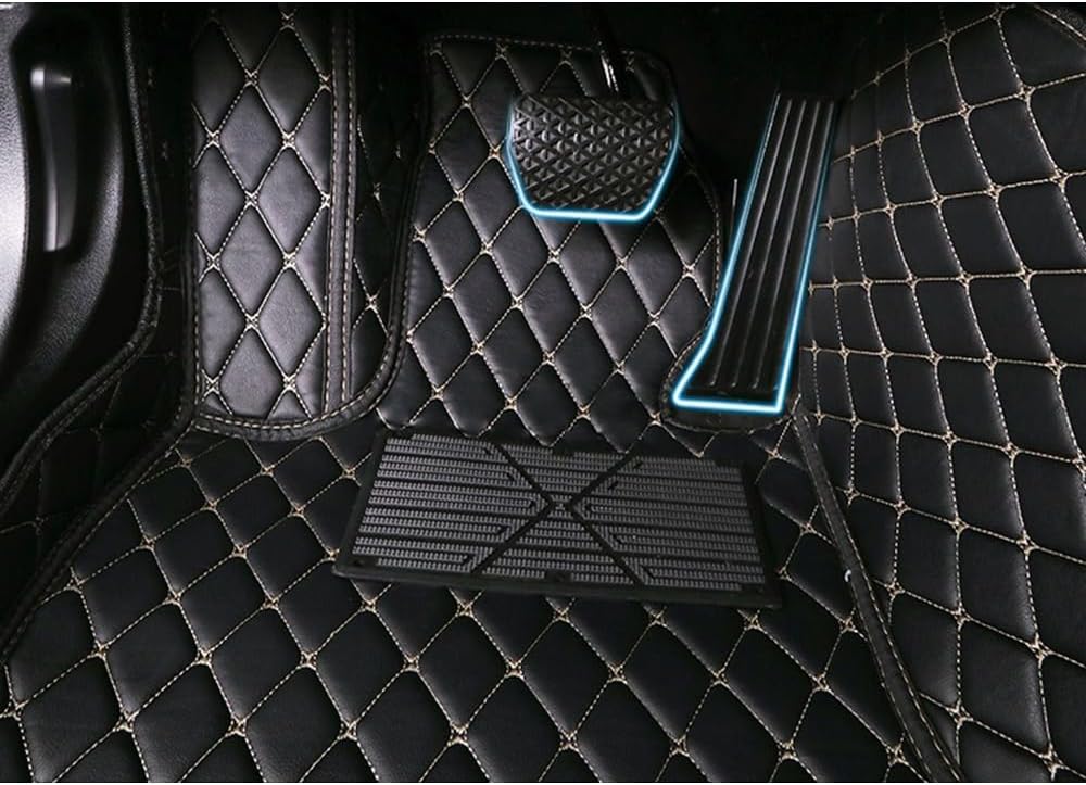 Car Floor Mats for HR-V 2016 2017 2018 2019 2020 2021 2022 Custom Front and Rear Foot Pads Full Coverage Protective Tailored Carpet Mat Accessories,Red1NO.89(Coffee)