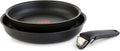 T-fal Ingenio Detachable Handle Cookware Set, Stackable Set. Induction Oven Broiler Safe 500F Cookware, Pots and Pans, Oven, Broil, Dishwasher Safe, 3 Piece set, Onyx Black