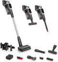 Bosch Unlimited 9 Cordless Stick Vacuum Cleaner - Up to 60 Min Battery, Fast Charger, Multi-Surface, Vacuums Pet Hair, Hard Floors and Carpets, HEPA Filter, 6 Accessories, Dark Cream