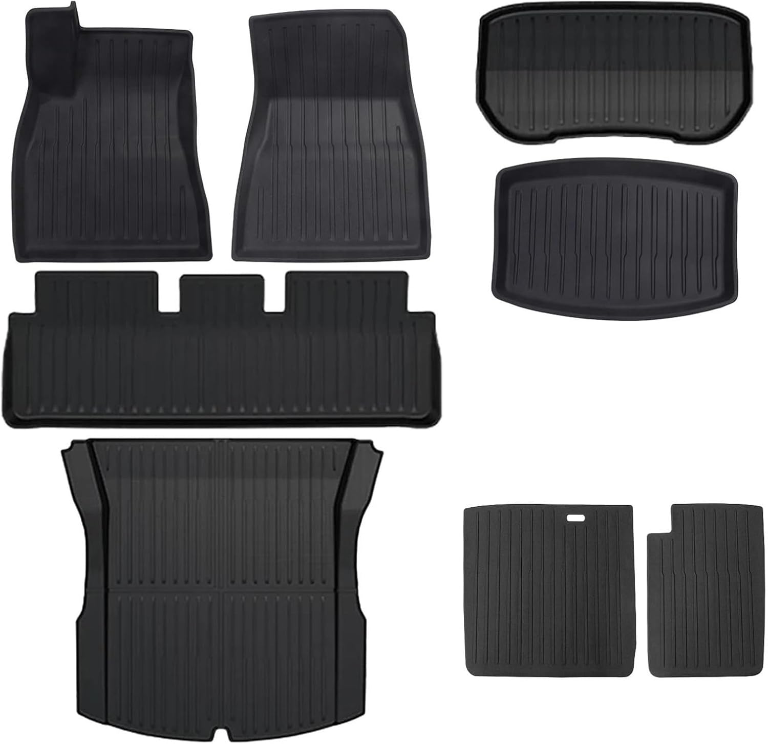 Car Boot Liners TPE Floor Mats Cargo Liner for Tesla for Model 3 for Highland 2024 All Weather Waterproof Anti-Slip Trunk Mats