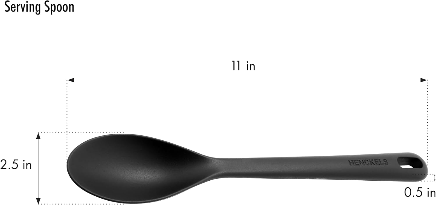 HENCKELS Paradigm 5-pc Cookware Set, Nonstick Frying Pan and Silicone Utensil Set, 3-Ply Stainless Steel Skillets for Induction Cooktop, Gas & Electric Stovetops – Dishwasher Safe & Oven Safe