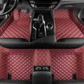 Car Floor Mats for Benz GLE 350/450/53 AMG/580/63 AMG S 2020 2021 2022 2023 2024 Custom Full Coverage Protective Carpet Mat Front and Rear Foot Pads Accessories,BeigeNO.74(Red)