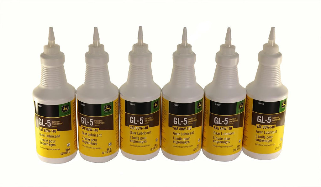 John Deere Original Equipment (6 Pack) GL-5 Synthetic SAE 80W-140 Gear Lubricant - TY26372