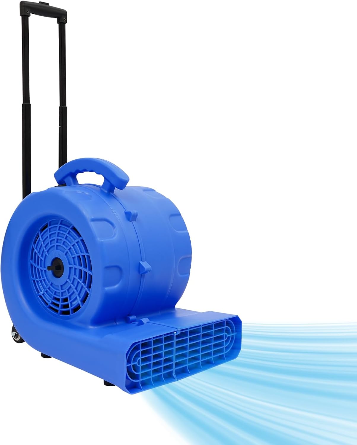Floor Drying Fan, 750W Centrifugal Air Blower, 110V Floor Blower Fan with 3-Speeds, Adjustable Angles, Timer, Portable with Handle & Wheels, for Commercial Cleaning, Hotel Mall Home