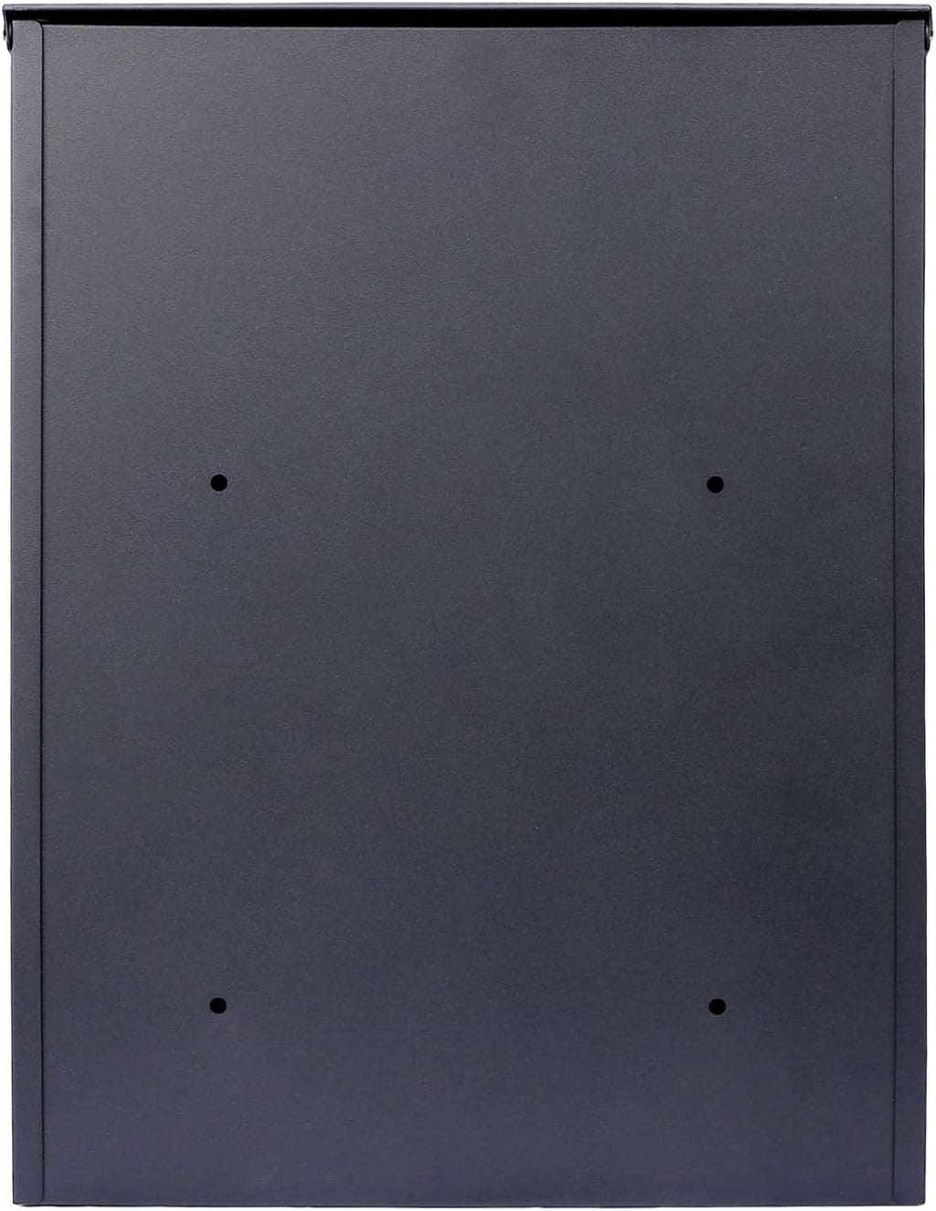 Package Delivery Box for Outside, Deck Boxes Outdoor Extra Large Mailbox Lockable Package Lock Box Steel Outdoor Package Box for Porch, 22.8'x17.3'x14.2' black