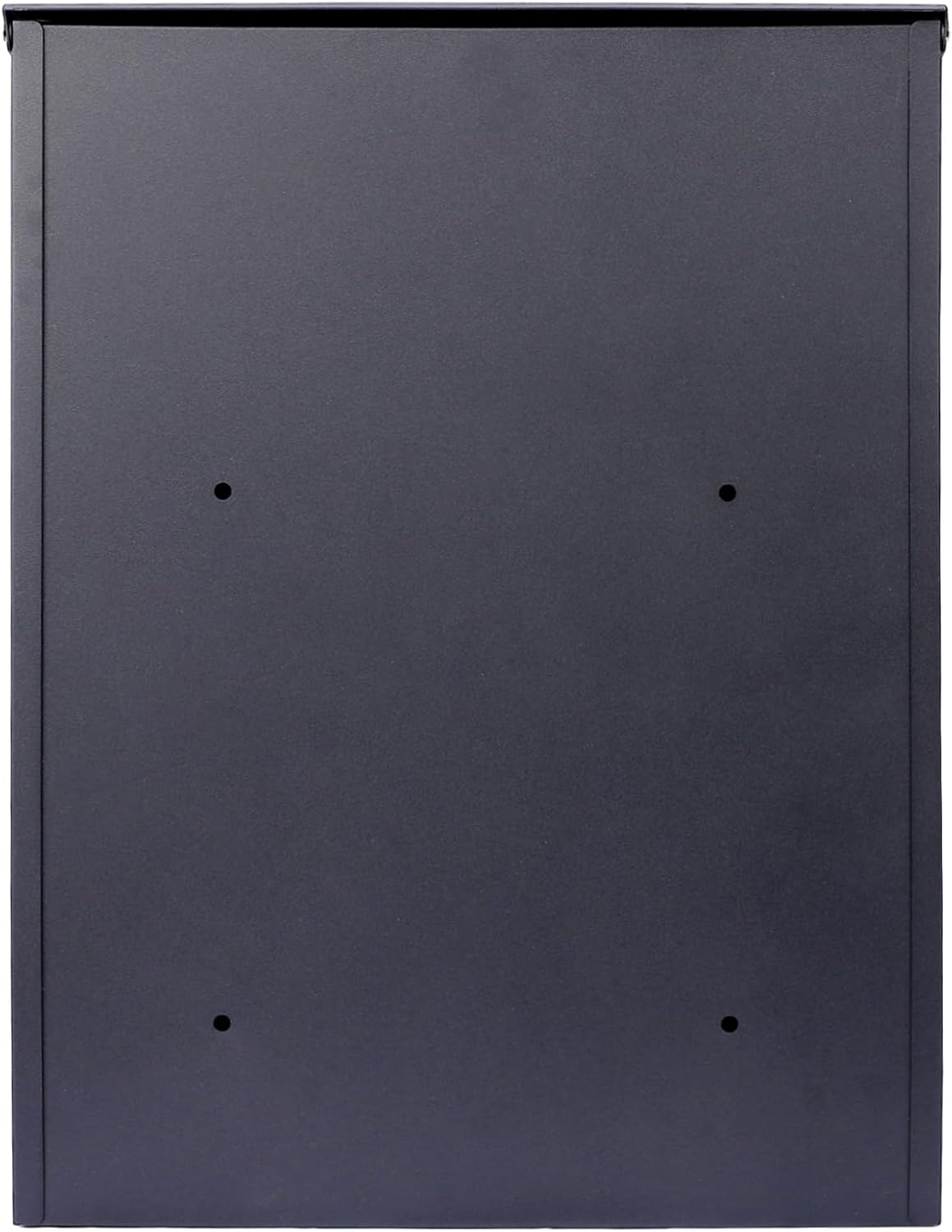 Package Delivery Box for Outside, Deck Boxes Outdoor Extra Large Mailbox Lockable Package Lock Box Steel Outdoor Package Box for Porch, 22.8'x17.3'x14.2' black