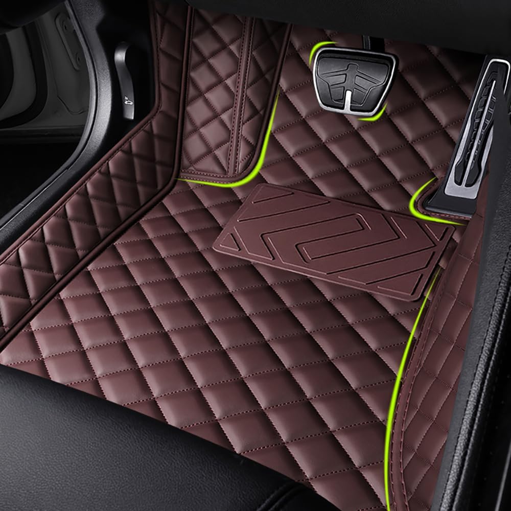Car Floor Mats for Benz GLE 350/450/53 AMG/580/63 AMG S 2020 2021 2022 2023 2024 Custom Full Coverage Protective Carpet Mat Front and Rear Foot Pads Accessories,BeigeNO.74(Red)