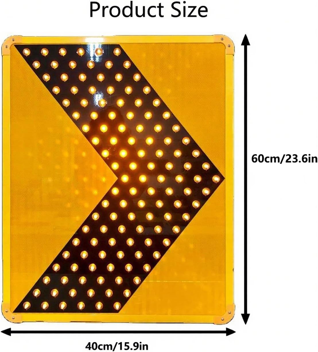 Solar LED Traffic Arrow Sign, Rectangle Road Traffic Emergency Warning Light, High Brightness Outdoor Traffic Road Warning Sign Board