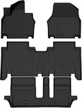 Cartist Floor Mats Compatible with Kia EV9 (Only Fit 7 Seats) 2024 2025 2026 ev9 Accessories All Weather Floor Mat Heavy Duty TPE Odorless Carpet Protection