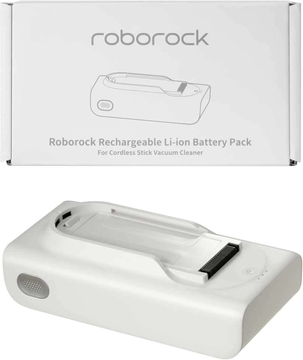 roborock Rechargeable Battery Pack for H60 Hub Pro and H60 Pro Cordless Vacuum Cleaner, Stick Vacuum Cleaner for Home and Pet Hair, Anti-Tangle Brush, LED Dust Detection