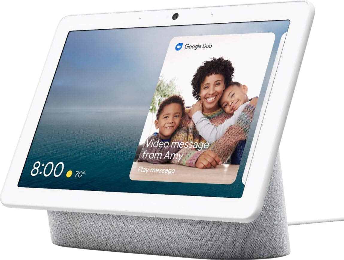 Google Nest Hub Max 10' Smart Display with Google Assistant - Chalk