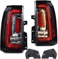 CNNELL LED Tail Light Assembly Compatible with GMC Yukon 2015-2020 | Rear Lamps Fit GMC Yukon/Yukon XL 2015-2020 Driver&Passenger Side Pair, 84536243, GM2801268, 84536242, GM2800268