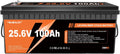 24V 100Ah LiFePO4 Lithium Battery with 100A BMS 2560Wh Up to 15000+ Deep Cycles Rechargeable Battery Perfect for RV Trolling Motor Marine Solar Off-Grid Systems