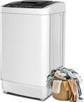 Nictemaw 2.4 Cu.ft Portable Washing Machine, 17.8 lbs Capacity Full Automatic Washing Machine with 10 Wash Programs, LED Display & Drain Pump, Portable Washer for Apartments, RV, Dorm, Home, Off-white