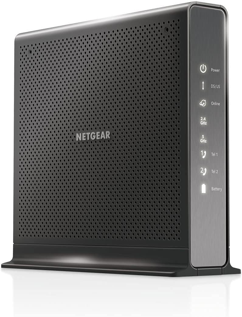 NETGEAR Nighthawk Cable Modem WiFi Router Combo with Voice C7100V - Supports Xfinity Cable & Voice Plans Up to 600Mbps, 2 Phone Lines, AC1900 WiFi Speed, DOCSIS 3.0