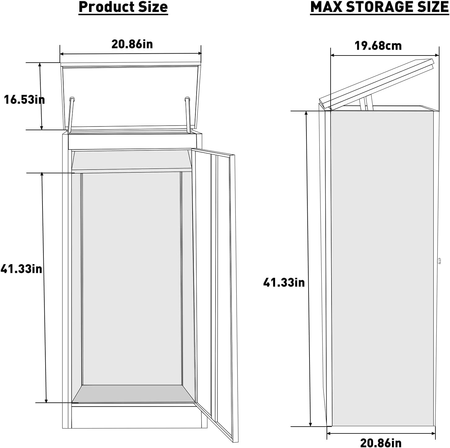 41.3IN Package Delivery Boxes for Outside, Ultra Large Mailbox for Parcel, Automobile Steel Parcel Mailbox, Waterproof Anti-Theft Parcel Drop Box for Home Business