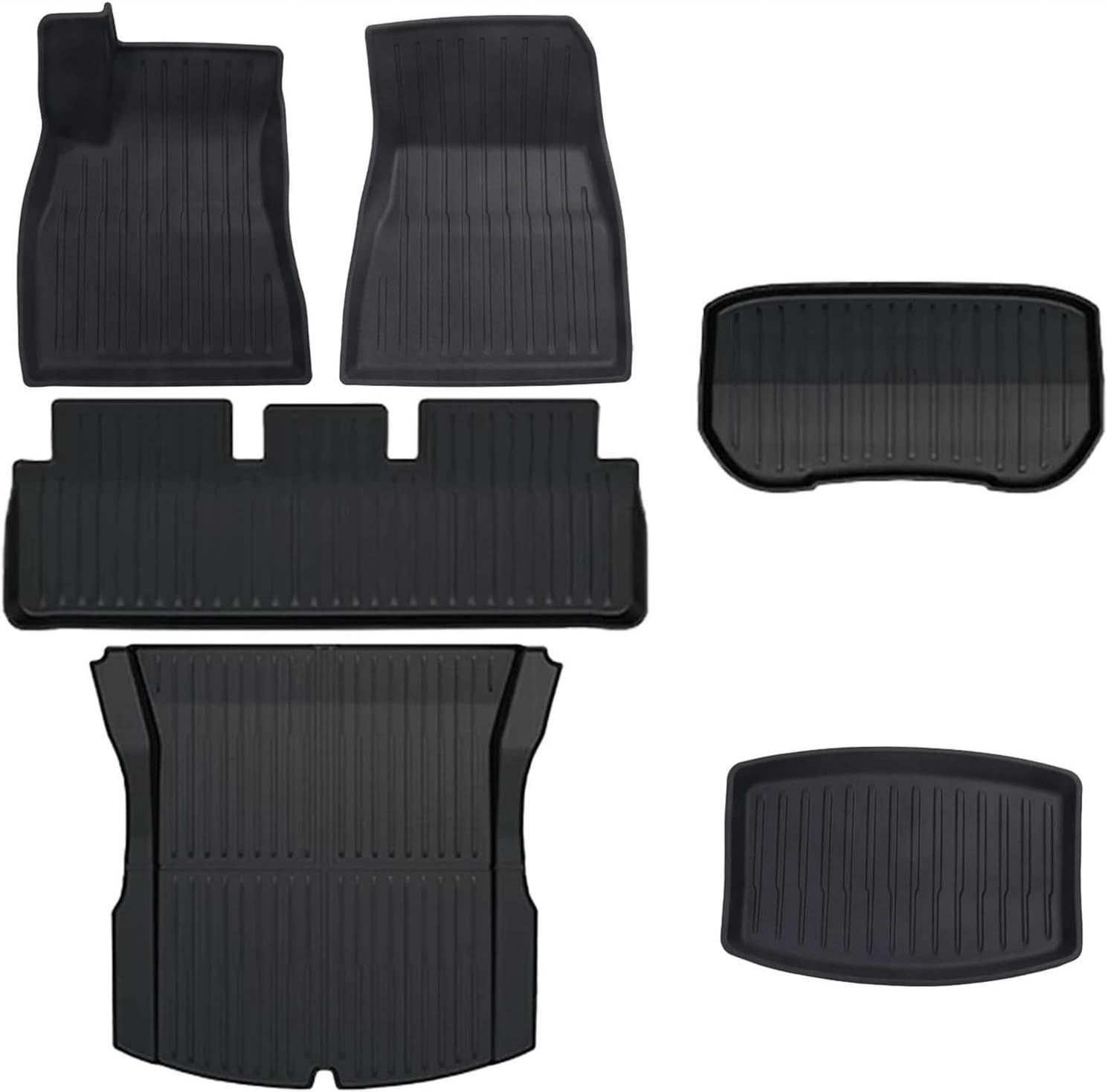 Car Boot Liners TPE Floor Mats Cargo Liner for Tesla for Model 3 for Highland 2024 All Weather Waterproof Anti-Slip Trunk Mats