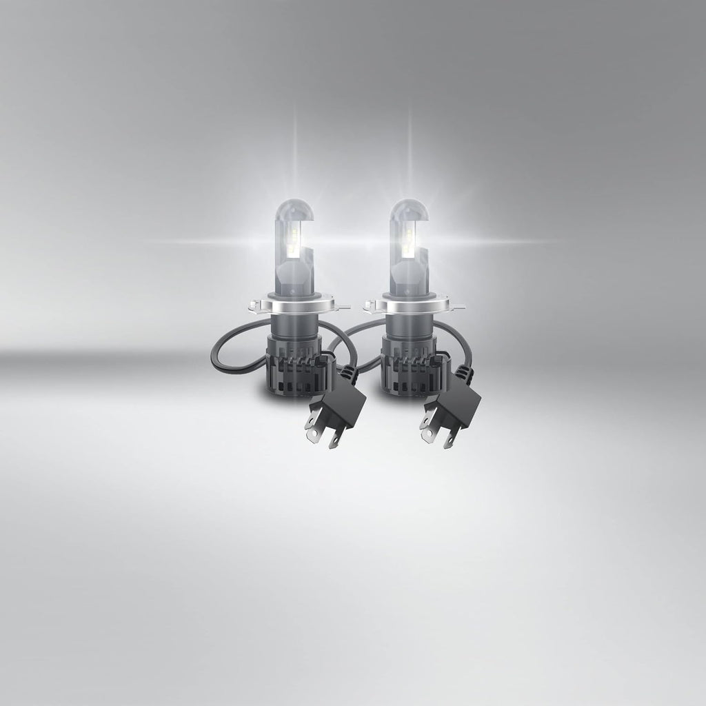OSRAM Night Breaker H4 LED; Up to 230 Percent More Brightness, Legal Low and High Beam with Road Legal in Germany and Austria, Black