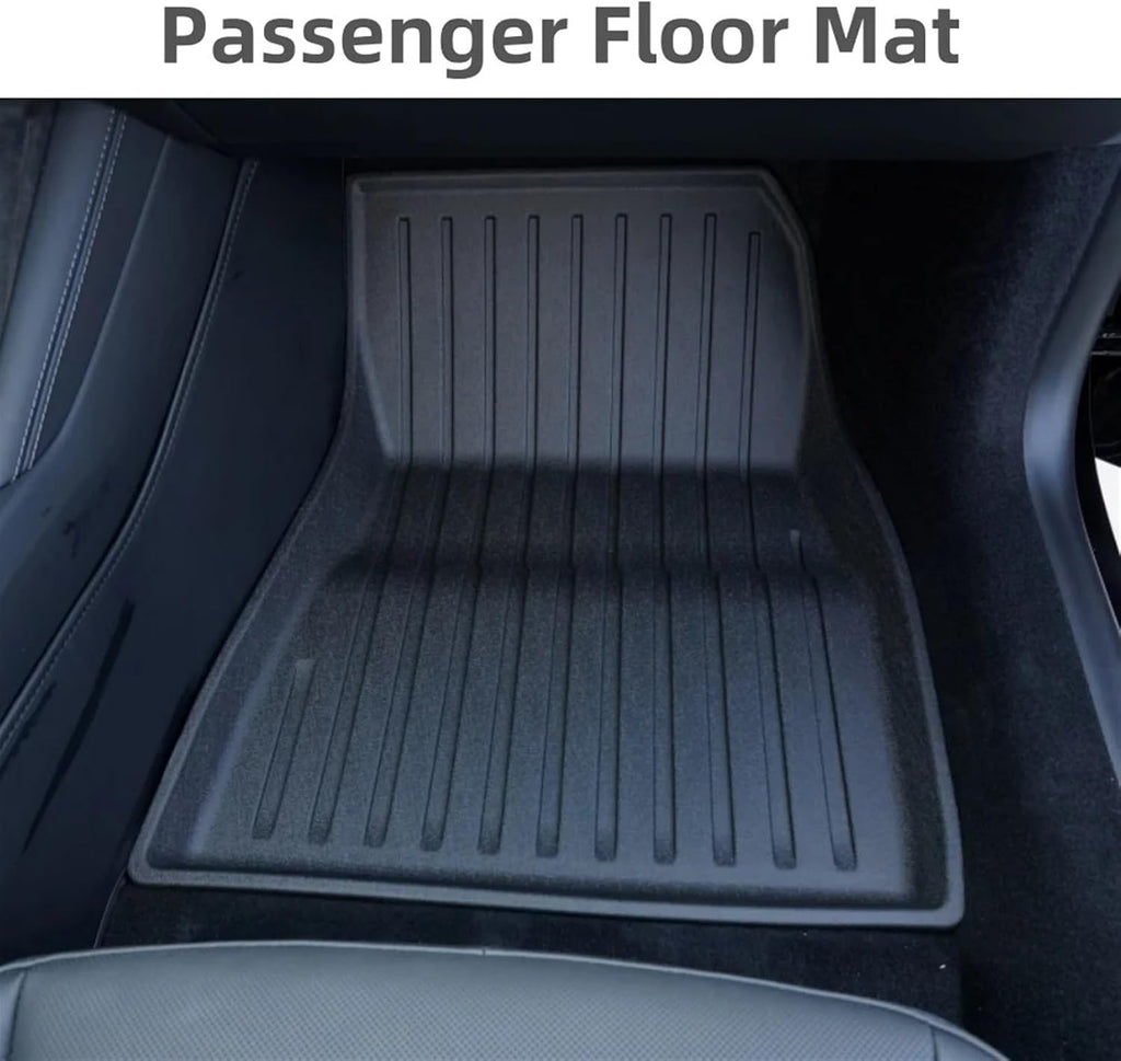 Compatible with Tesla Model 3 Highland 2024 TPE Floor Mats,RHD LHD Floor Mats All Weather Waterproof Non-Slip Cargo Liner Accessories(LHD 8PCS HX3)