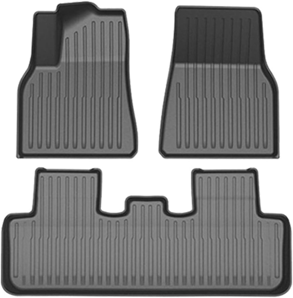 Compatible with Tesla Model Y 7 Seater and Model Y 5 Seat All Weather TPE Waterproof Anti-Slip Floor Mat Cargo Liner 2020-2023 Accessories(Y-5-Seat FL-3-LHD)