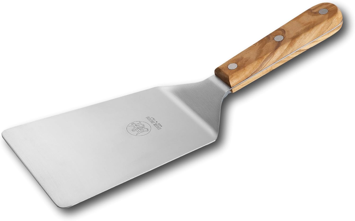 DUE BUO I SET of Wide Spatula & Small Spatula & Narrow Spatula – Olive wood handle