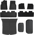 Compatible for Tesla Model Y 3 2021 to 2023 LHD All TPE Floor Mats Trunk Mat Cargo Liner Left Rudder Foot Pads Car Accessories(Left)