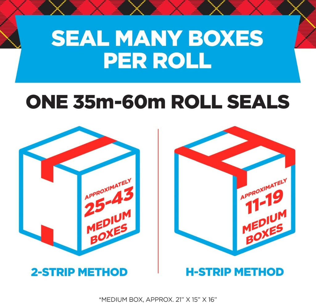 Scotch Heavy Duty Packaging Tape,1.88 x 54.6 yd,Designed for Packing,Shipping and Mailing,Strong Seal on All Box Types,3' Core,Clear,1 Roll w/Dispenser (3850-2ST),(Pack of 12)