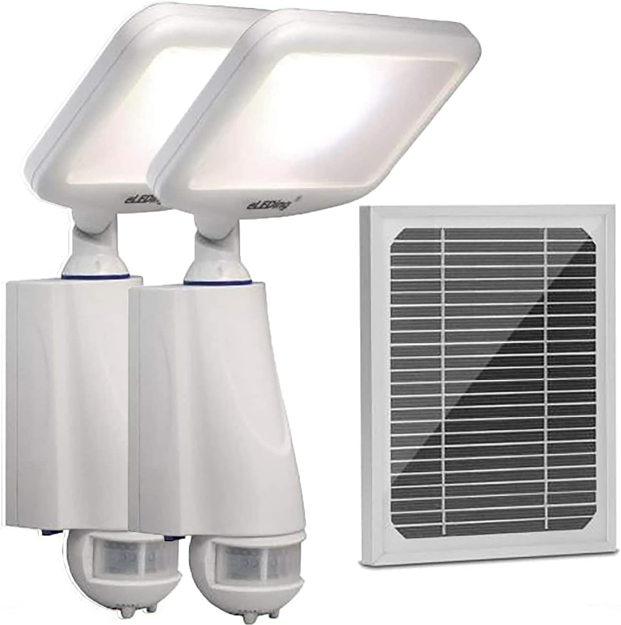 eLEDing Solar Power Microgrid CREE LED Pure Digital Smart for Dusk to Dawn Motion Activated Security Safety CCTV Street Parking Flood Spot Light(2)