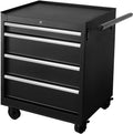 Rolling Tool Box with 4 Drawer, 27 Inch Rolling Tool Chest with Wheels, Metal Tool Storage Cabinets, Tool Box Organizer for Garage, Shop, Workbench, Warehouse, Workshop (Product Depth-18.4inch)