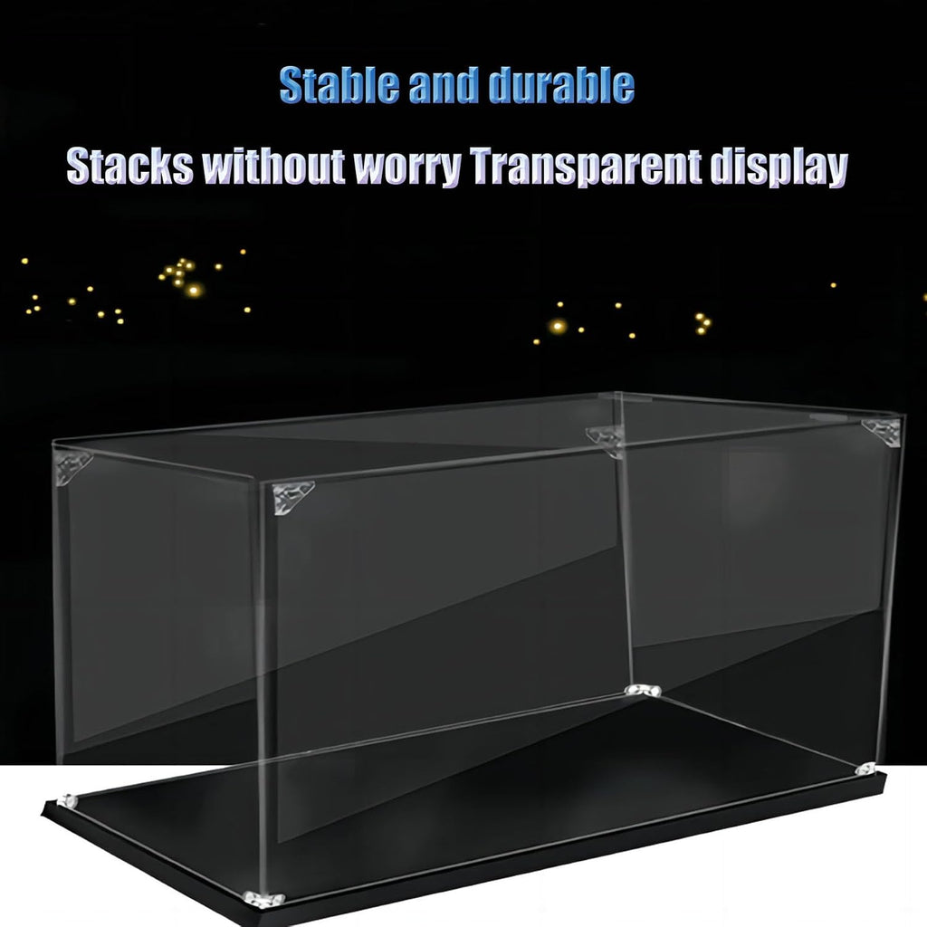 Acrylic Display Case for Lego 10356 Star Trek: The Enterprise, Dustproof Box, Storage Box, Transparent Box, Display Box Compatible with 10356 (Box Only) (Transparent+Mirror 3mm)