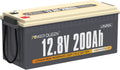 Power Queen 12V 200Ah LiFePO4 Battery with Built-in 100A BMS, 2560Wh Lithium Battery 15000+ Cycles, 10 Years Lifespan, Perfect for RV Trailer Motorhome, Camping, Solar Power System
