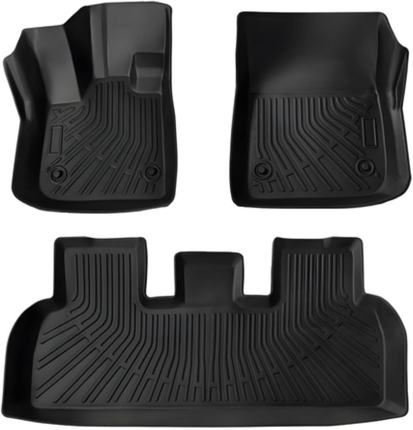 Priprilod Floor Mats Fit for Fisker Ocean 2023-2024 4-Door All Weather Protector TPE Floor Liners Custom Fit Car Mats Non-Slip